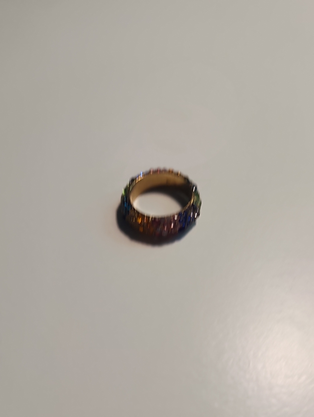 Gold-Tone Multi-Color Crystal Eternity Ring baublebar